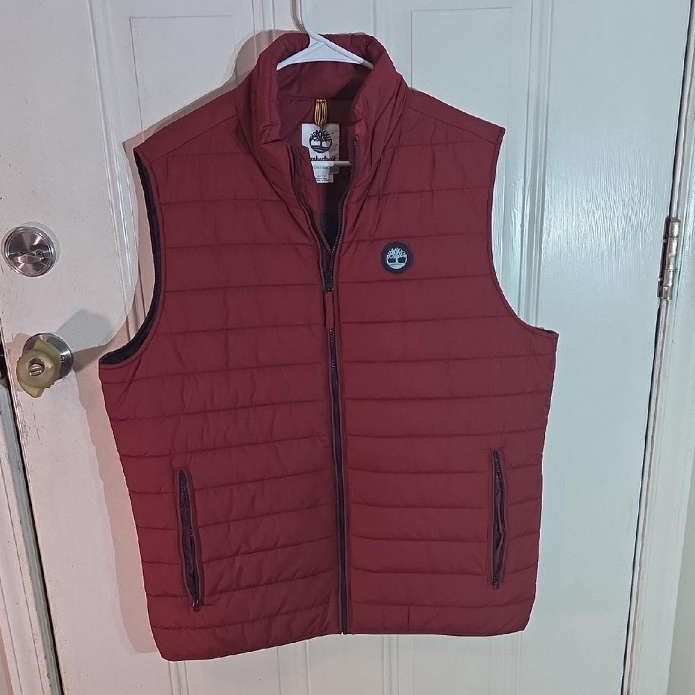 Timberland Quilted Red Vest